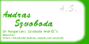 andras szvoboda business card